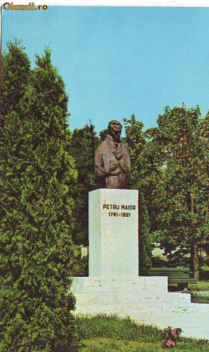 S 2659 Reghin Statuia lui Petru Maior Circulata