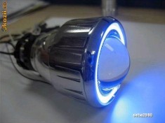 Instalatie xenon , bixenon cu lupa si angel-eyes foto