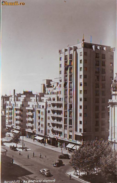 P1161 Bucuresti B-dul Bratianu Hotel Carlton necirculata P1161 Bucuresti B-dul Bratianu Hotel Carlton necirculata