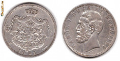 * Moneda 5 lei 1901 foto