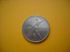 moneda 50 lire ITALIA 1977 XF foto