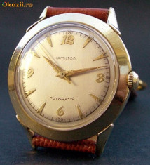 * Ceas HAMILTON AUTOMATIC &amp;#039;K450&amp;#039; SWISS 10K GF anii &amp;#039;50 foto