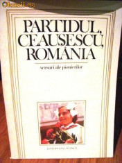 Partidul, Ceausescu, Romania - versuri ale pionierilor foto