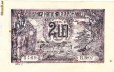 * Bancnota 2 lei 1920 foto