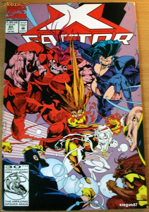X-Factor #80 - Marvel Comics foto mare X-Factor #80 - Marvel Comics foto mare