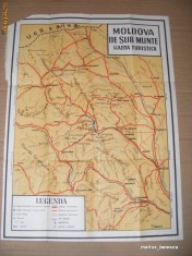 Harta Turistica Muntii Moldovei foto