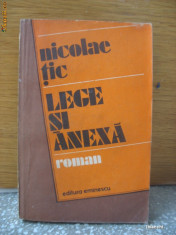 Nicolae Tic - Lege si anexa foto