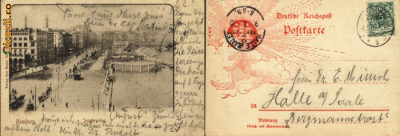 carte postala ilustrata , Hanburg,Germania,1900 foto