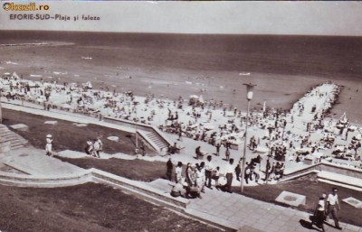 R 3978 Eforie Sud Plaja si faleza Circulata foto