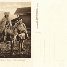 Carte postala ilustrata pastor roman, 1917