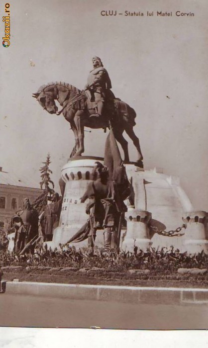 R 3491 Cluj Statuia lui Matei Corvin Circulata