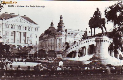 R 3471 Cluj Vedere din Piata Libertatii Circulata foto