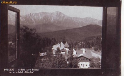 R 5000 Predeal Vedere spre Mtii Bucegi Circulata foto
