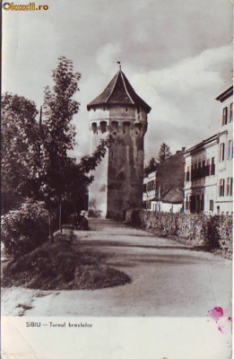 R 5245 Sibiu Turnul Breslelor Circulata foto