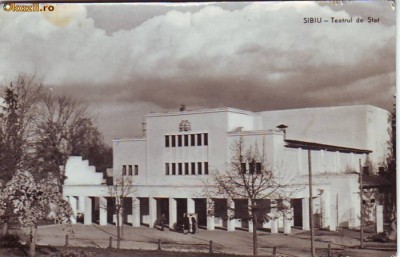 R 5168 Sibiu Teatrul de stat Circulata foto