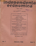 5 reviste Independenta Economica (1922,dir.V.Madgearu)