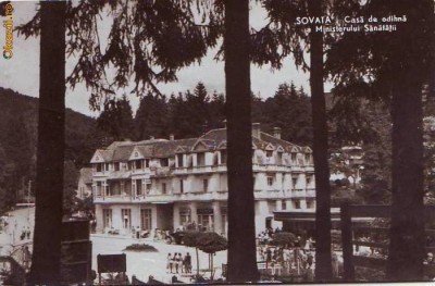 R 5587 Sovata Casa de odihna a Ministerului Sanatatii Circulata foto