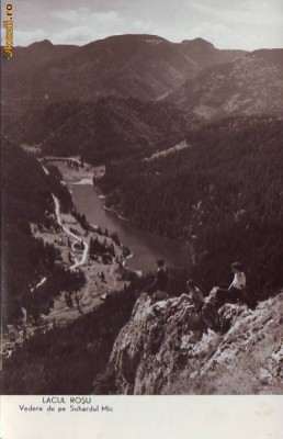 R 4292 Lacul Rosu vedere de pe Suhardul Mic Circulata foto