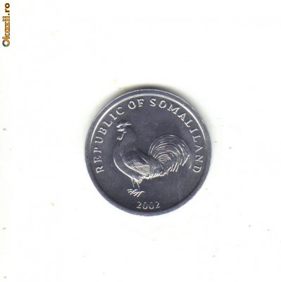 bnk mnd Somaliland 5 shillings 2002 unc , pasare foto