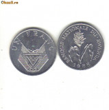 Bnk mnd Rwanda 1 franc 1985 unc, Africa