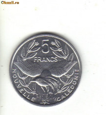 bnk mnd noua caledonie 5 franci 2004 unc , pasare foto