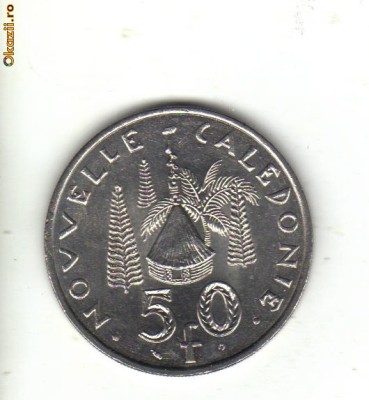 bnk mnd Noua Caledonie 50 franci 2001 unc foto