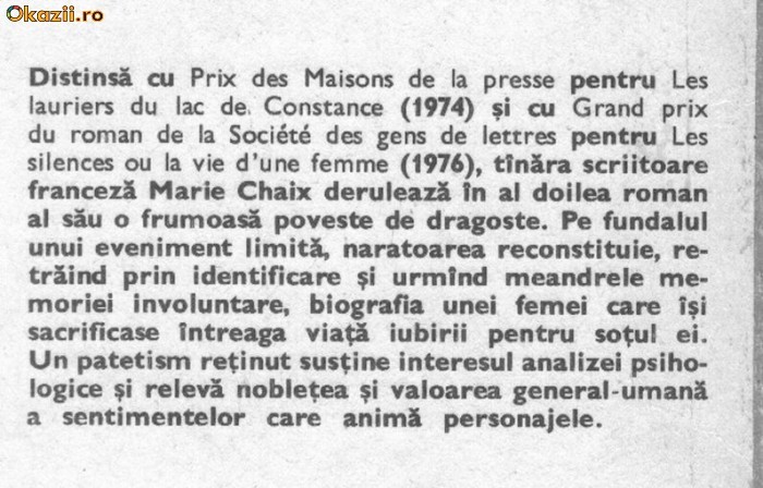 Marie Chaix - Tacerile sau viata unei femei Marie Chaix - Tacerile sau viata unei femei