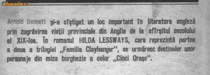 Arnold Bennett - Hilda Lessways