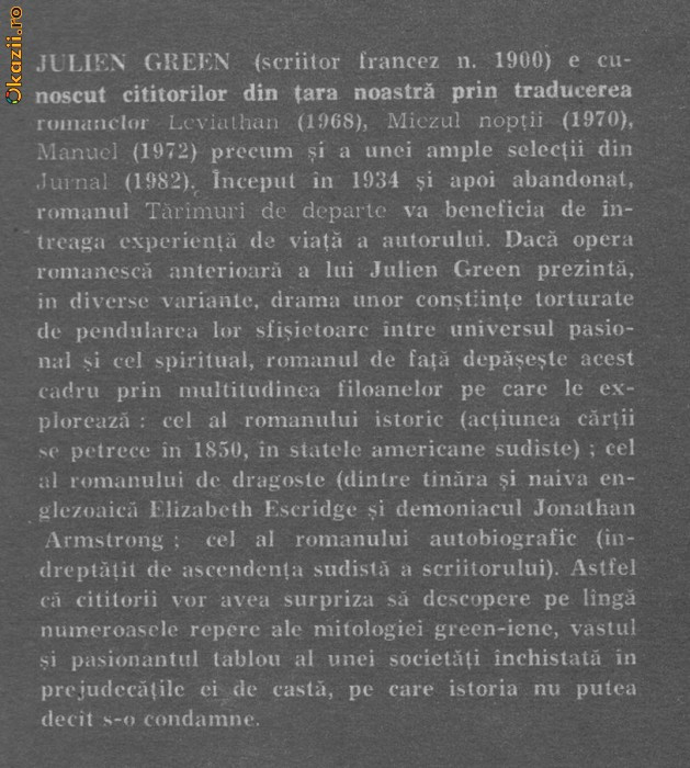 Julien Green - Taramuri de departe