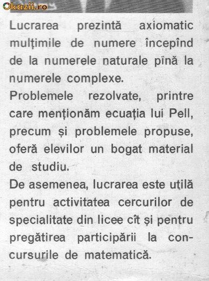 Ilie Stanescu - Multimi de numere Ilie Stanescu - Multimi de numere