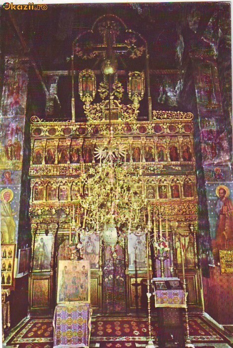 S 3492 Catapeteasma Manastirii Hurezi Sculptura Necirculata
