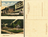 Carte postala ilustrata Slanic Moldova-Vila Pandrea si Parcul