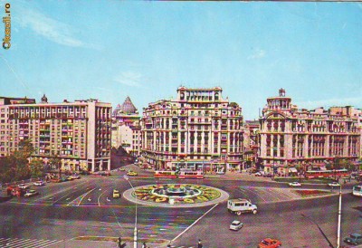 S 5138 Vedere Piata Natiunilor Unite Bucuresti Circulata foto