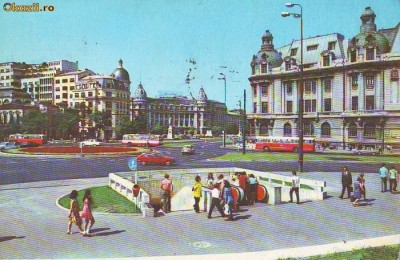 S 5162 Vedere Piata Universitatii Bucuresti circulata foto