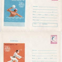 set 2 plicuri sport - Olimpiada Montreal -1976
