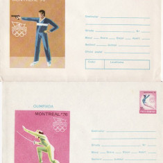 set 2 plicuri sport 2- Olimpiada Montreal -1976
