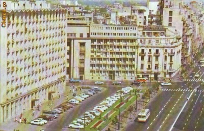 S 5210 Vedere Bucuresti Bulevardul General Magheru Circulata foto