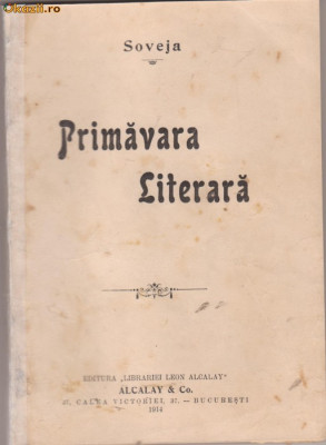 Soveja / PRIMAVARA LITERARA (editie 1914) foto