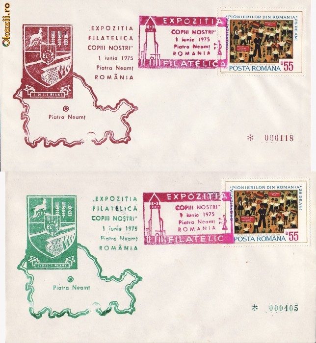 Set 3 plicuri P.Neamt-Copiii nostri-FDC Set 3 plicuri P.Neamt-Copiii nostri-FDC