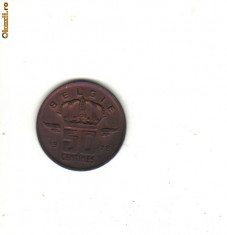 bnk mnd belgia 50 centimes 1978 , belgie foto