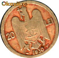 MONEDA 20 LEI 1930 foto