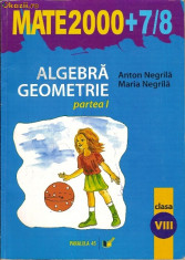 Mate 2000 +7/8 -Algebra,geometrie - clasa a VIII-a foto