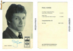 Paul Jones - fotografie cu autograf in original foto