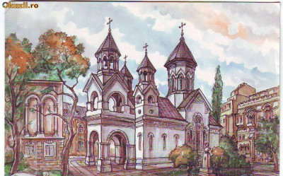 S 5591 Bucuresti Biserica Armeneasca Necirculata foto