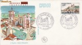 FDC Franta -Biserica Saint Nazaire -istorica,geografica