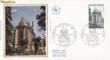 FDC Franta -Biserica Saint Chapelle -Riom -istorica,geografica