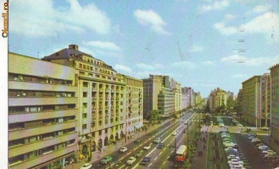 S 5844 Bucuresti Bulevardul Magheru circulata foto