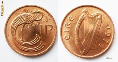 IRLANDA 1 PENNY 1978 XF / AUNC ** foto