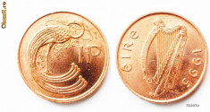 IRLANDA 1 PENNY 1995 AUNC ** foto