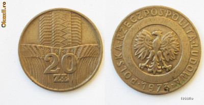 POLONIA 20 ZLOTYCH ZLOTI 1973 NR. 2 ** foto